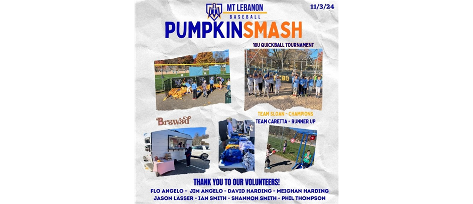 Pumpkin Smash- Thank You!